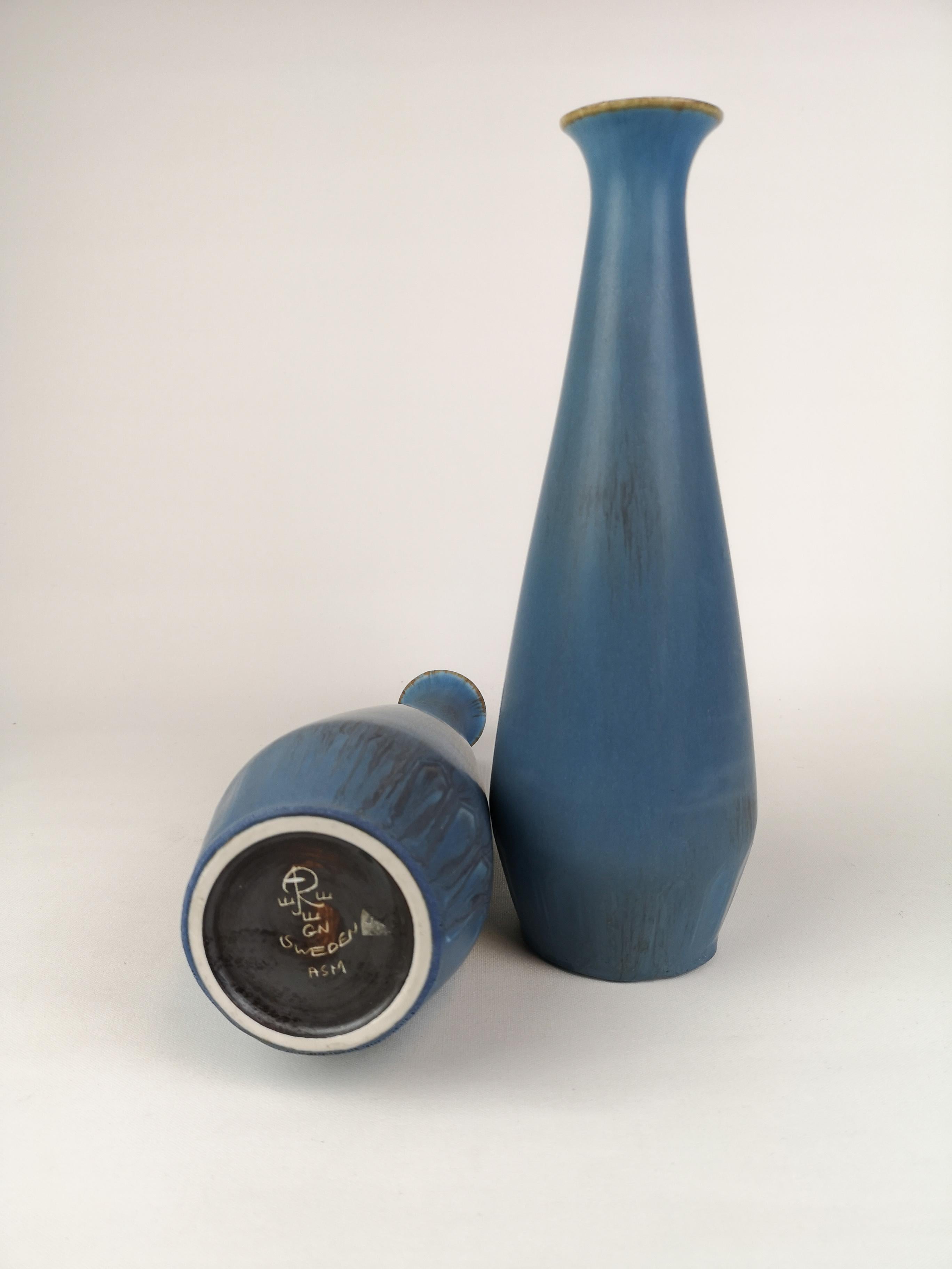 Pair of Gunnar Nylund Ceramic Vases by Rörstrand in Sweden 5
