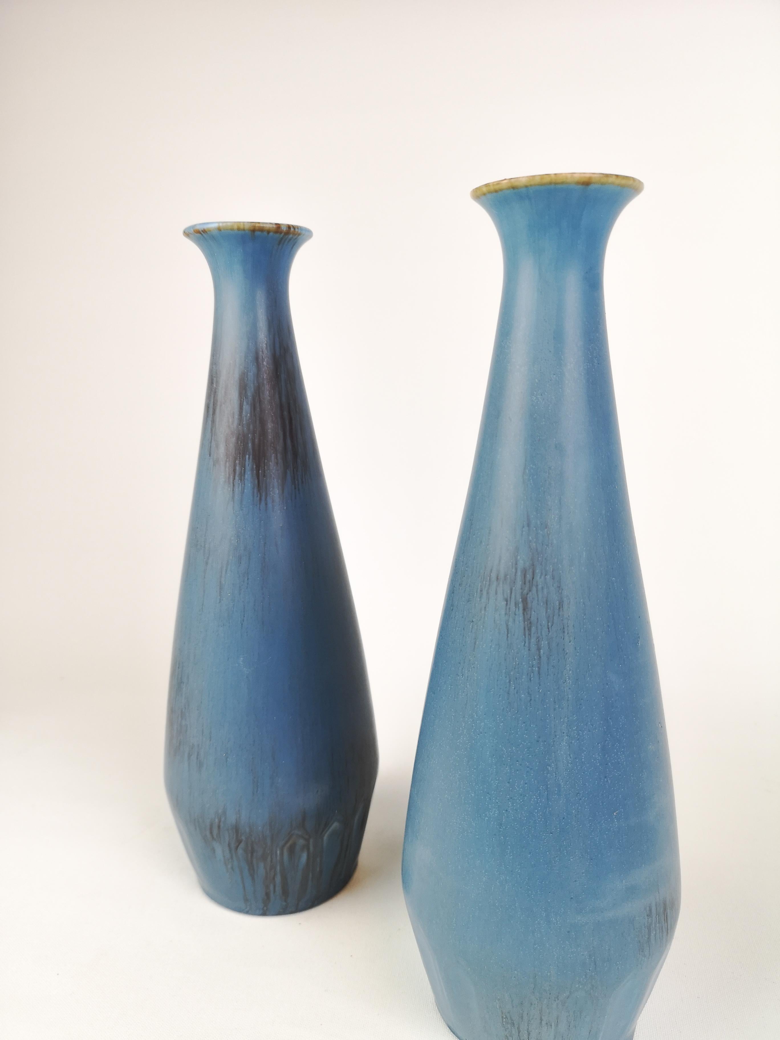 Pair of Gunnar Nylund Ceramic Vases by Rörstrand in Sweden 1