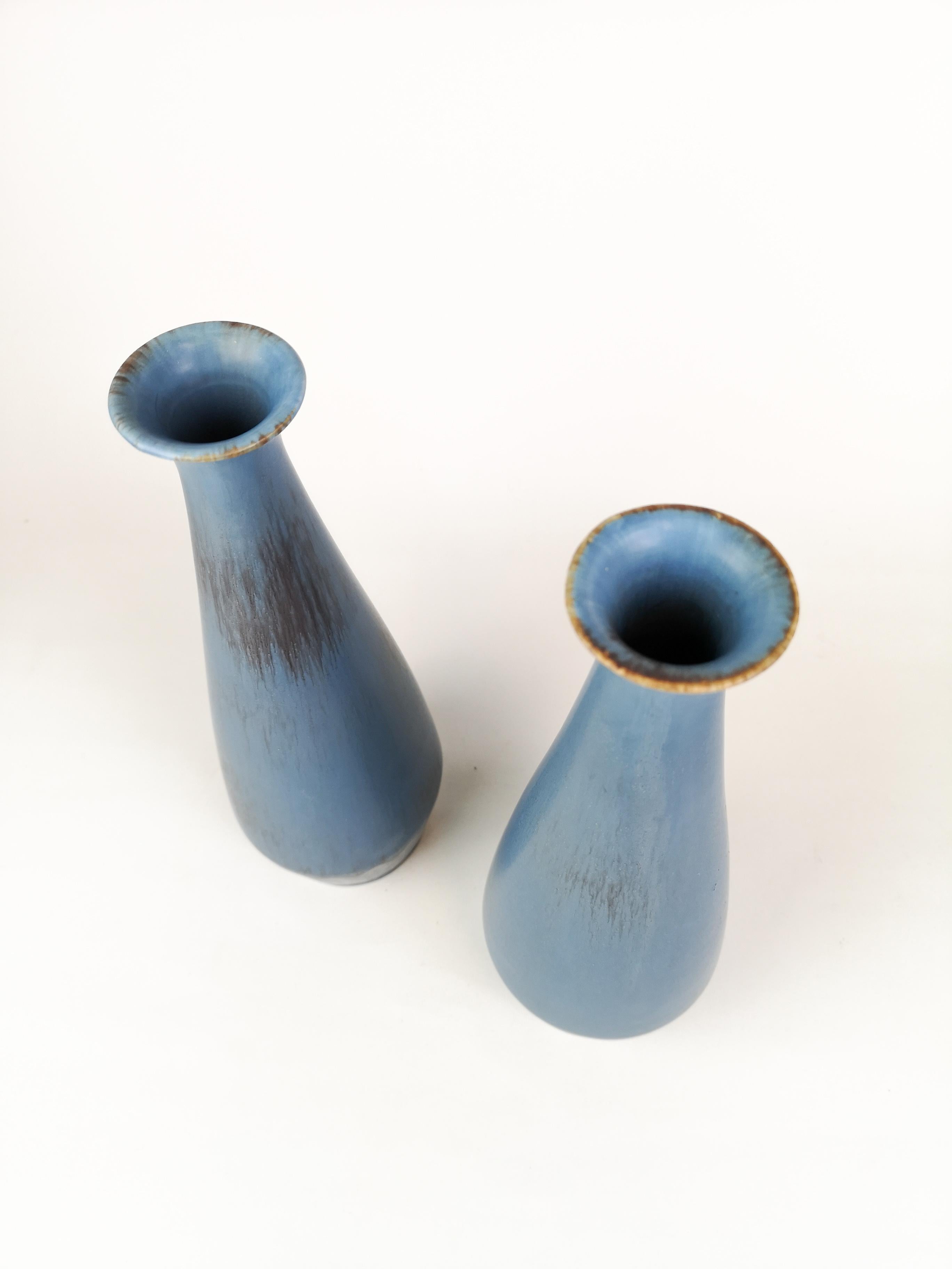 Pair of Gunnar Nylund Ceramic Vases by Rörstrand in Sweden 2