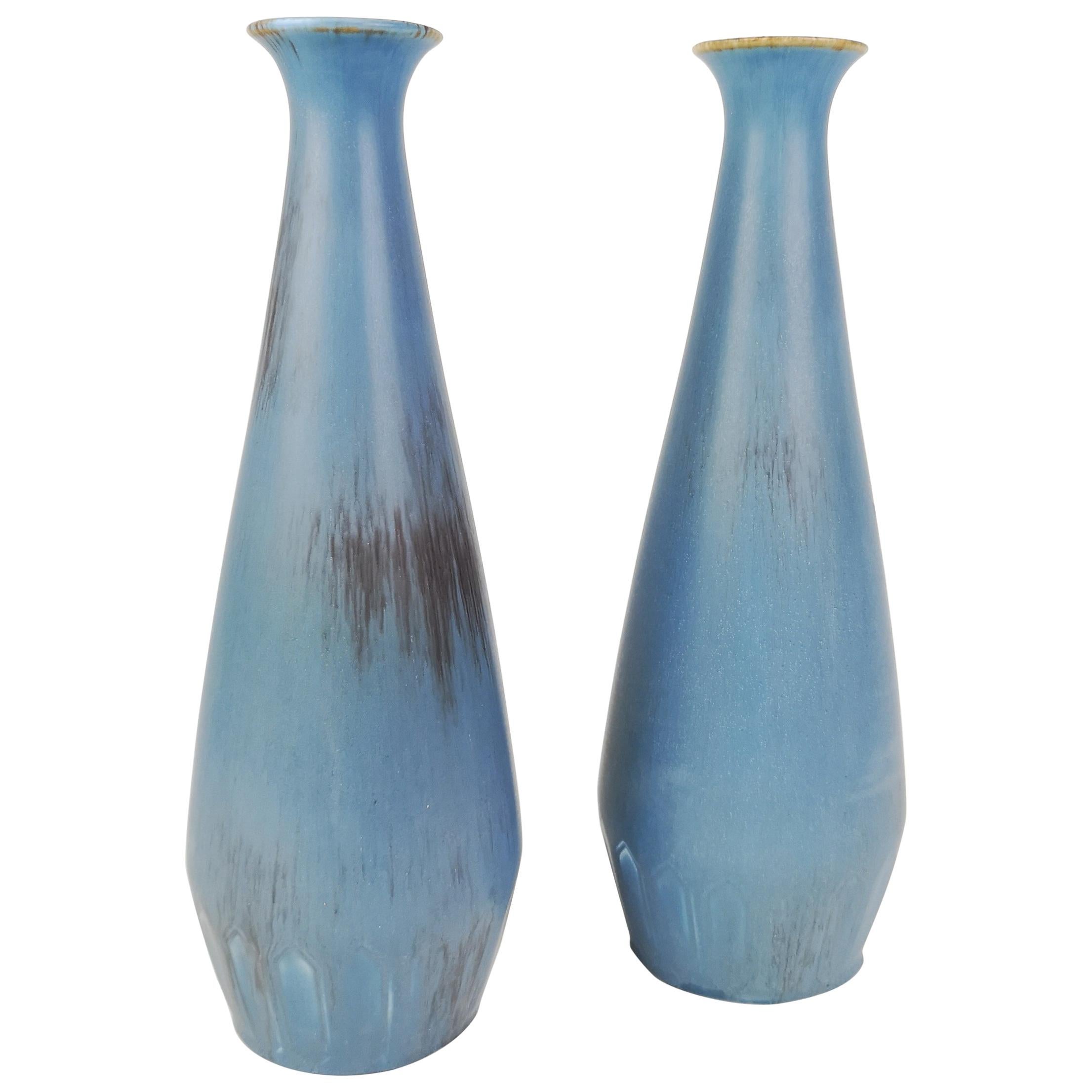 Pair of Gunnar Nylund Ceramic Vases by Rörstrand in Sweden