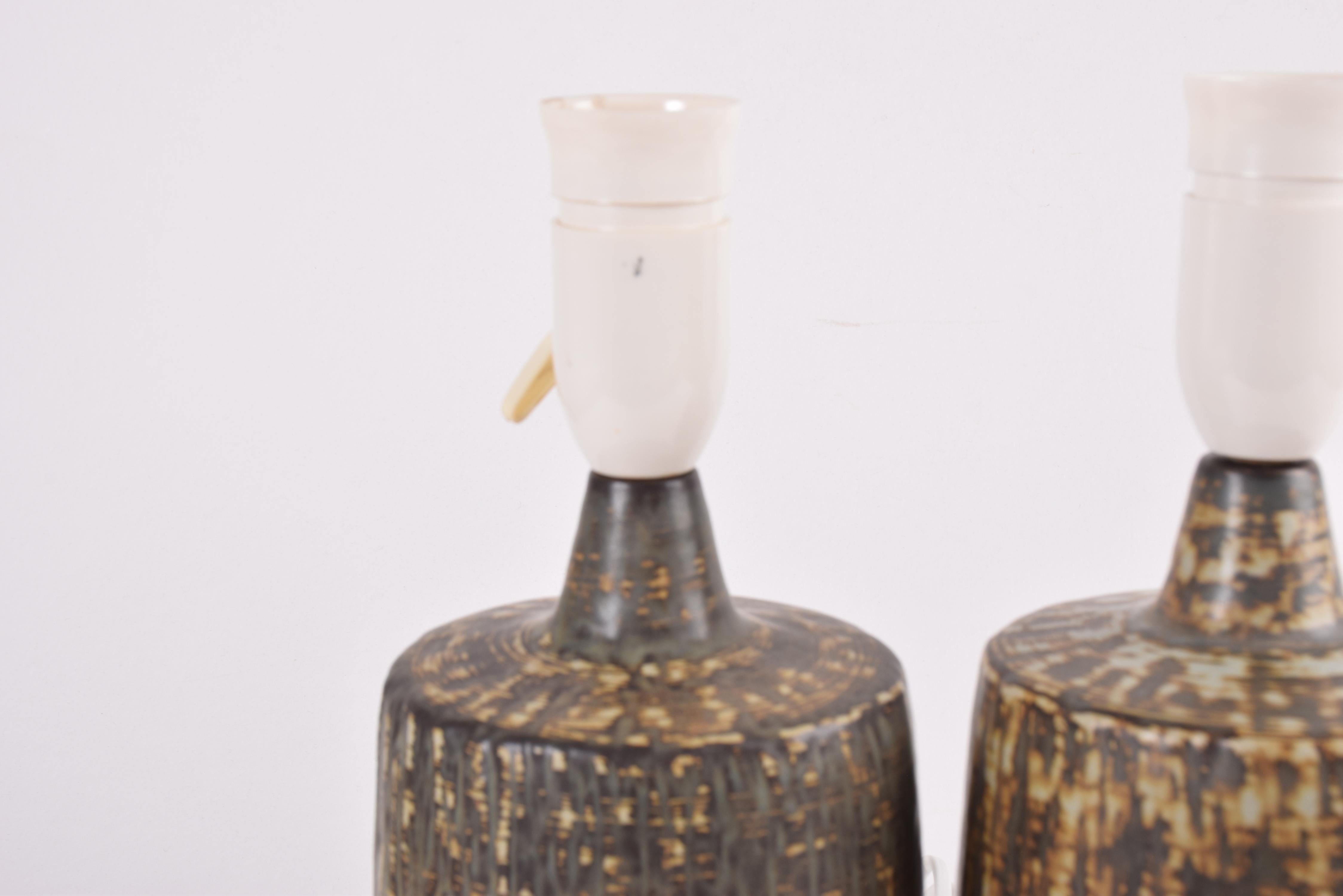 Pair of Gunnar Nylund Rubus Table Lamps Rörstrand Sweden Modern Ceramic  In Good Condition In Aarhus C, DK