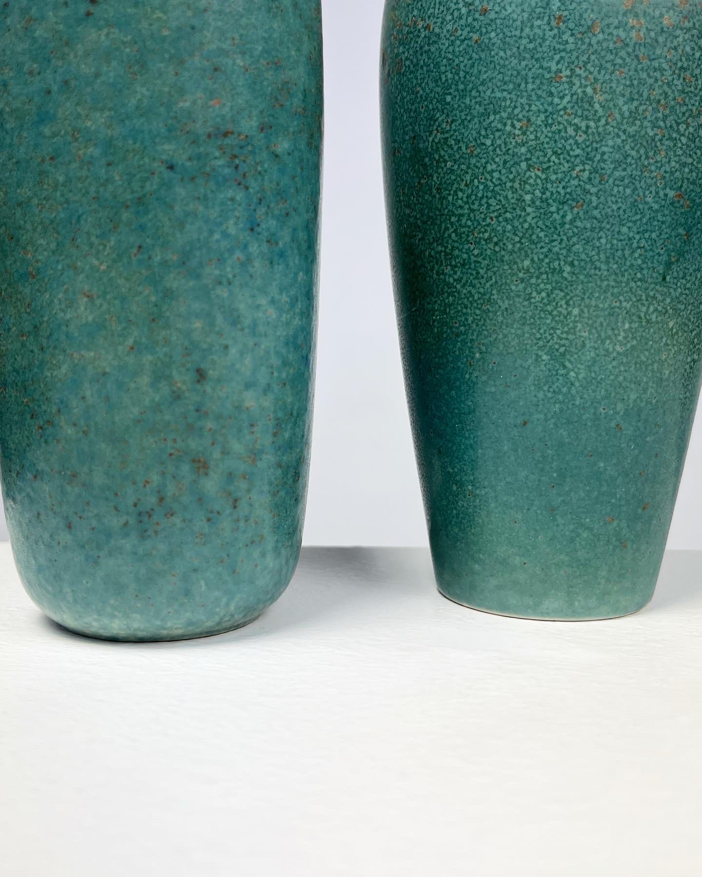 Pair of Gunnar Nylund Vases Rörstrand Stoneware Pike Mouth Vase ARZ ARK 1950s For Sale 4