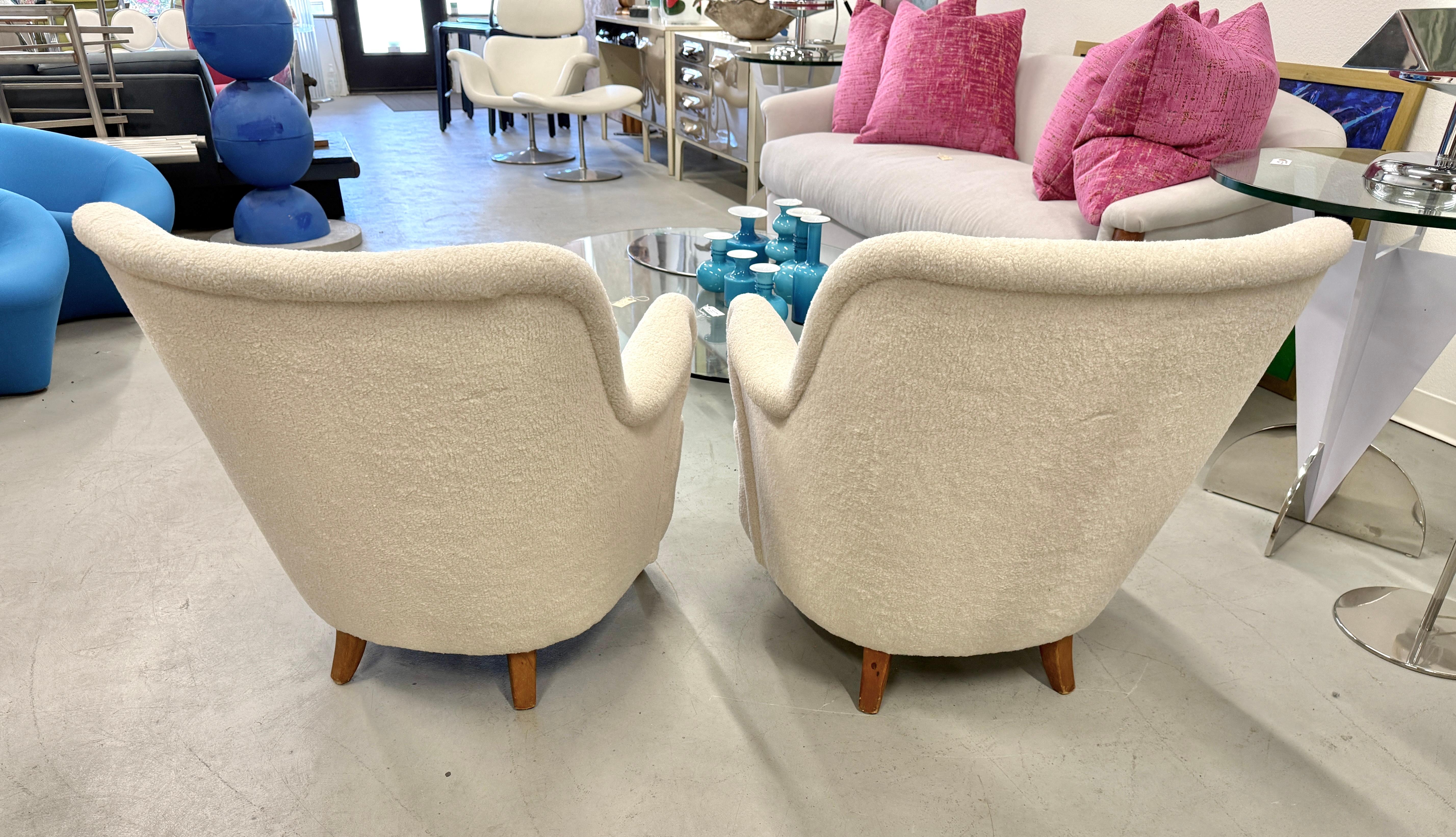 Coppia di poltrone svedesi Gustav Axel Berg, circa 1945 in vendita 5