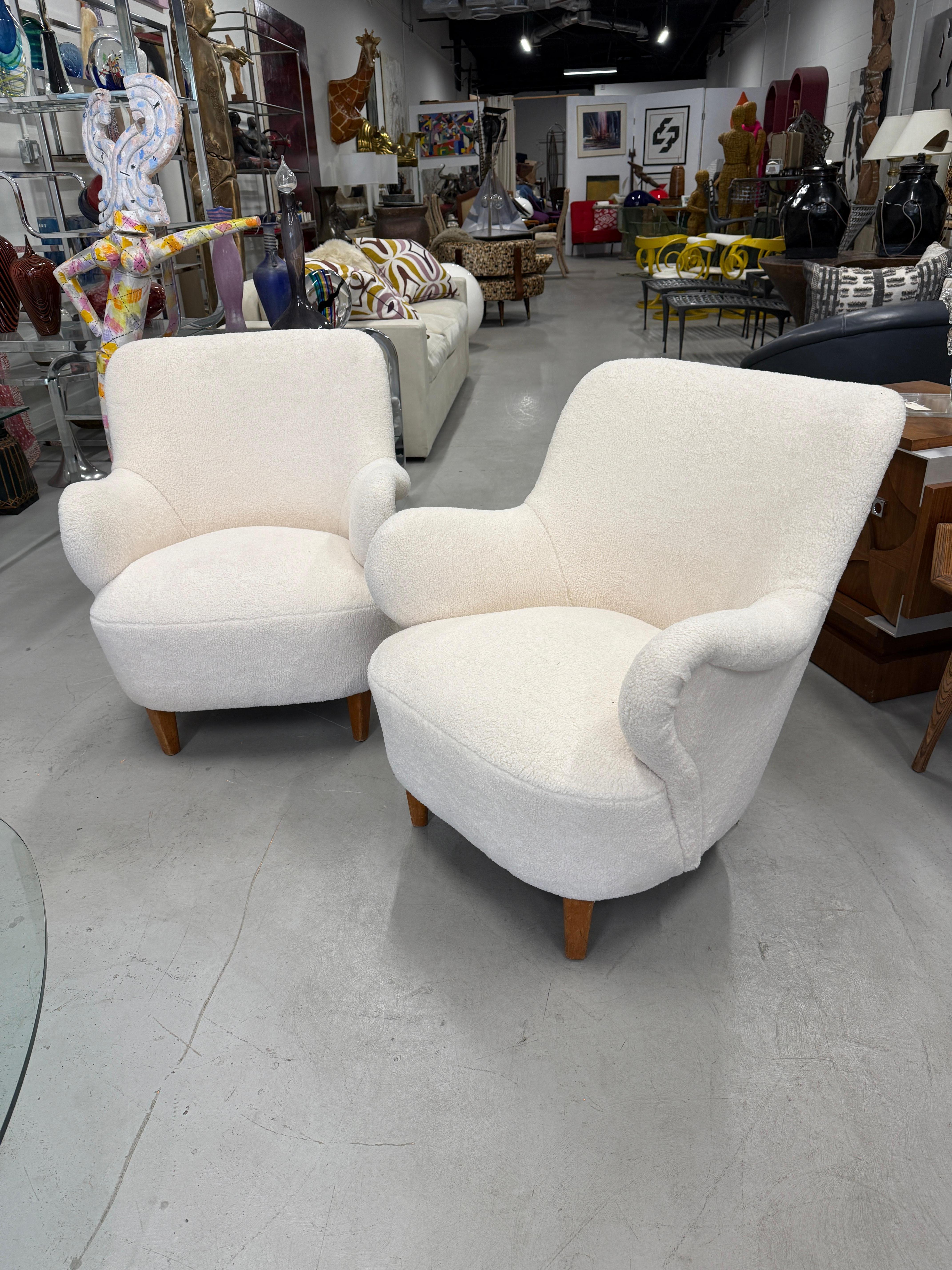 Coppia di poltrone svedesi Gustav Axel Berg, circa 1945 in vendita 8