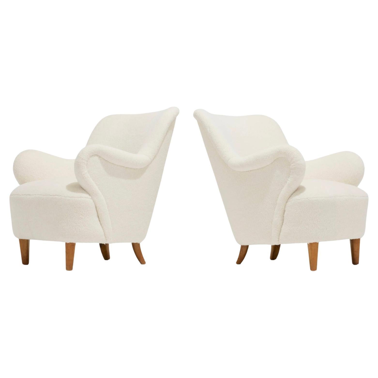 Paar schwedische Sessel von Gustav Axel Berg um 1945