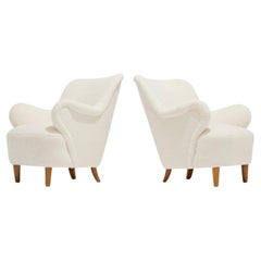 Paar schwedische Sessel von Gustav Axel Berg um 1945