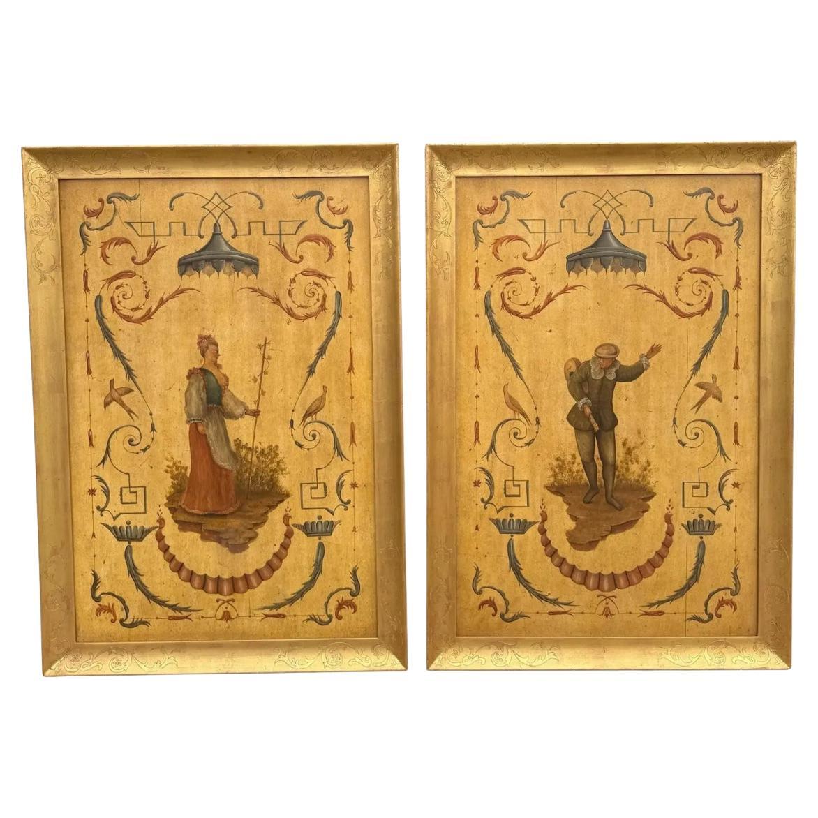 How do I hang chinoiserie panels?