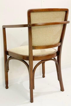 Pair of Gustav Siegel Chairs for J & J Kohn, Vienna Secession