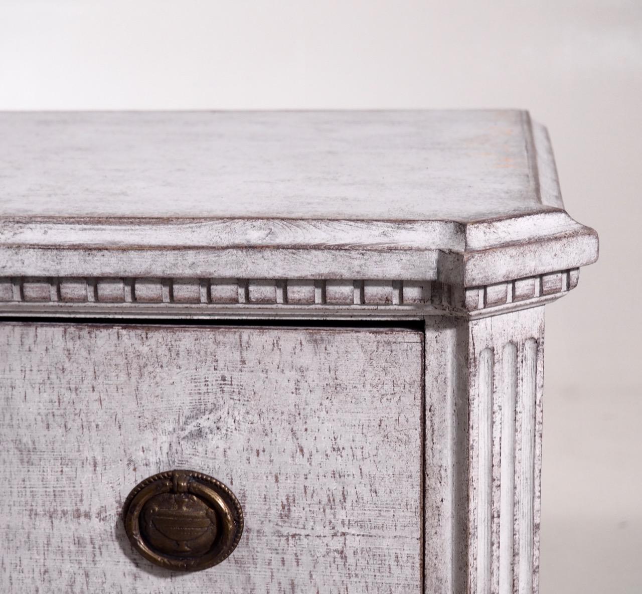 Pair of Gustavian Break-Front Chests, 19th Century 4