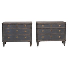 Pair of Gustavian Chest of Drawers 19'th Ctr