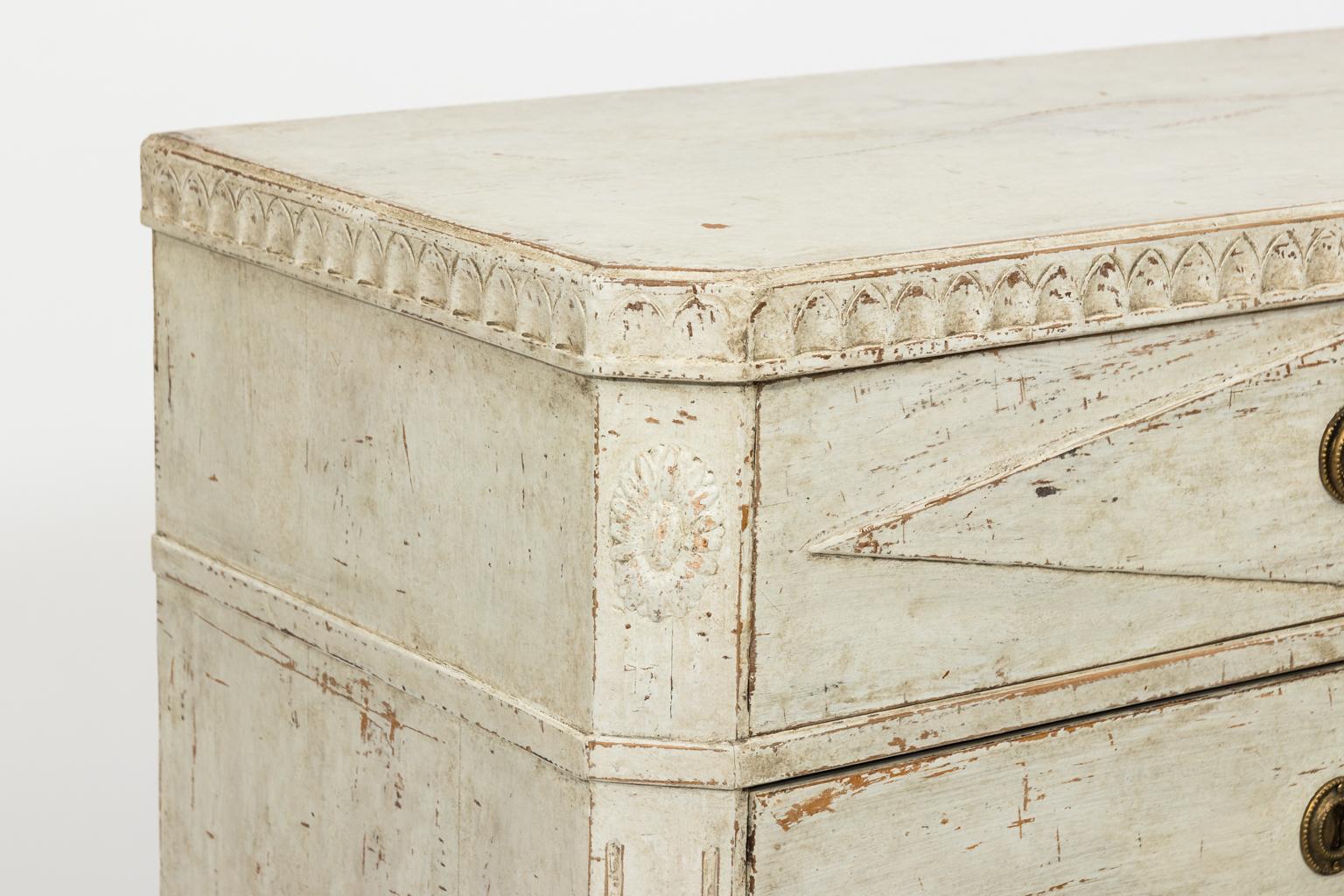 Painted Pair of Gustavian Commodes