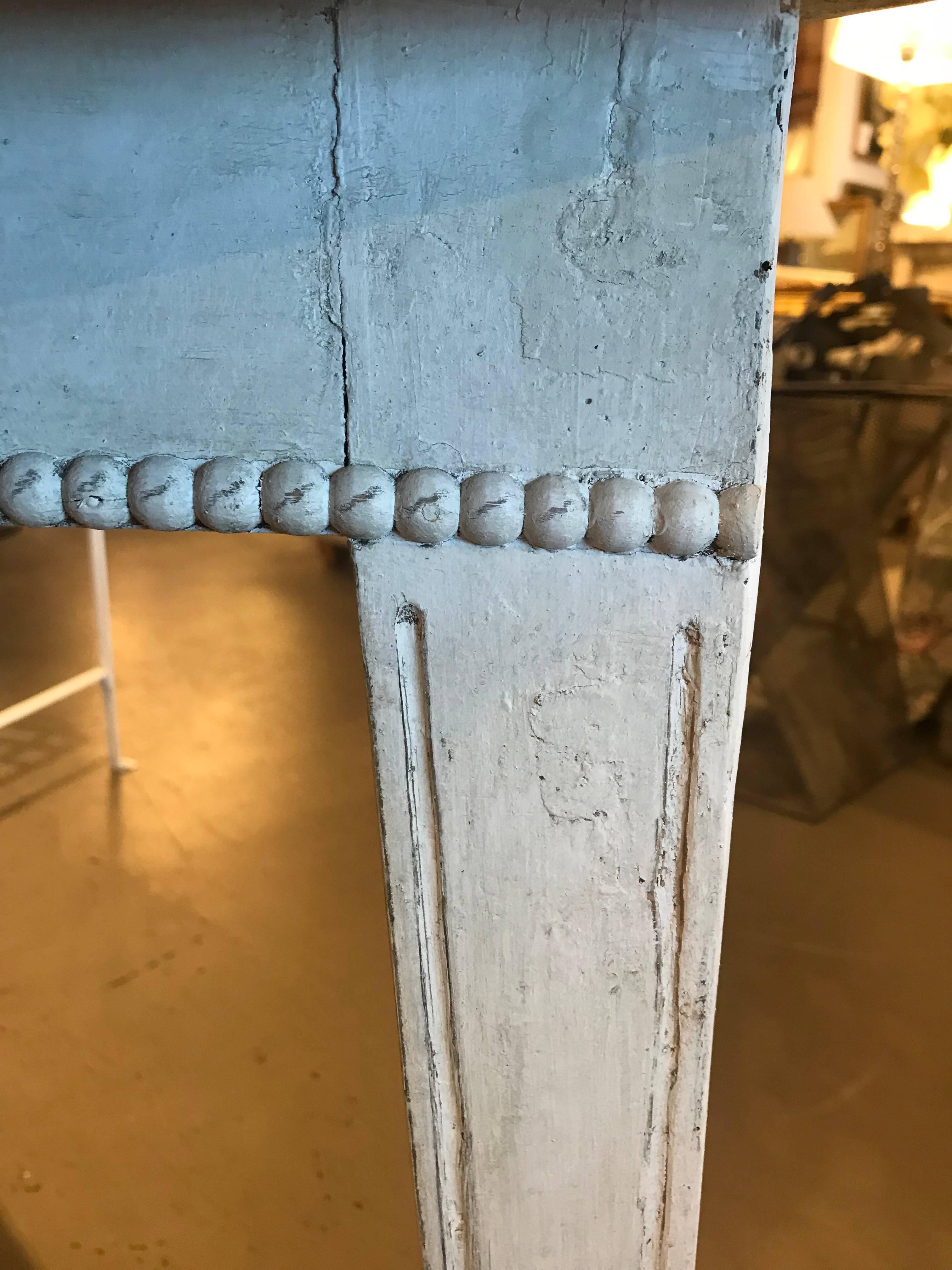Pair of Gustavian Demilune Console Tables 1