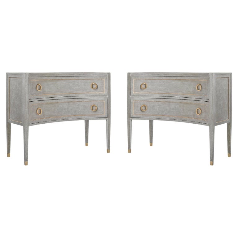 Pair of Gustavian Grey Painted Dressers For Sale at 1stDibs