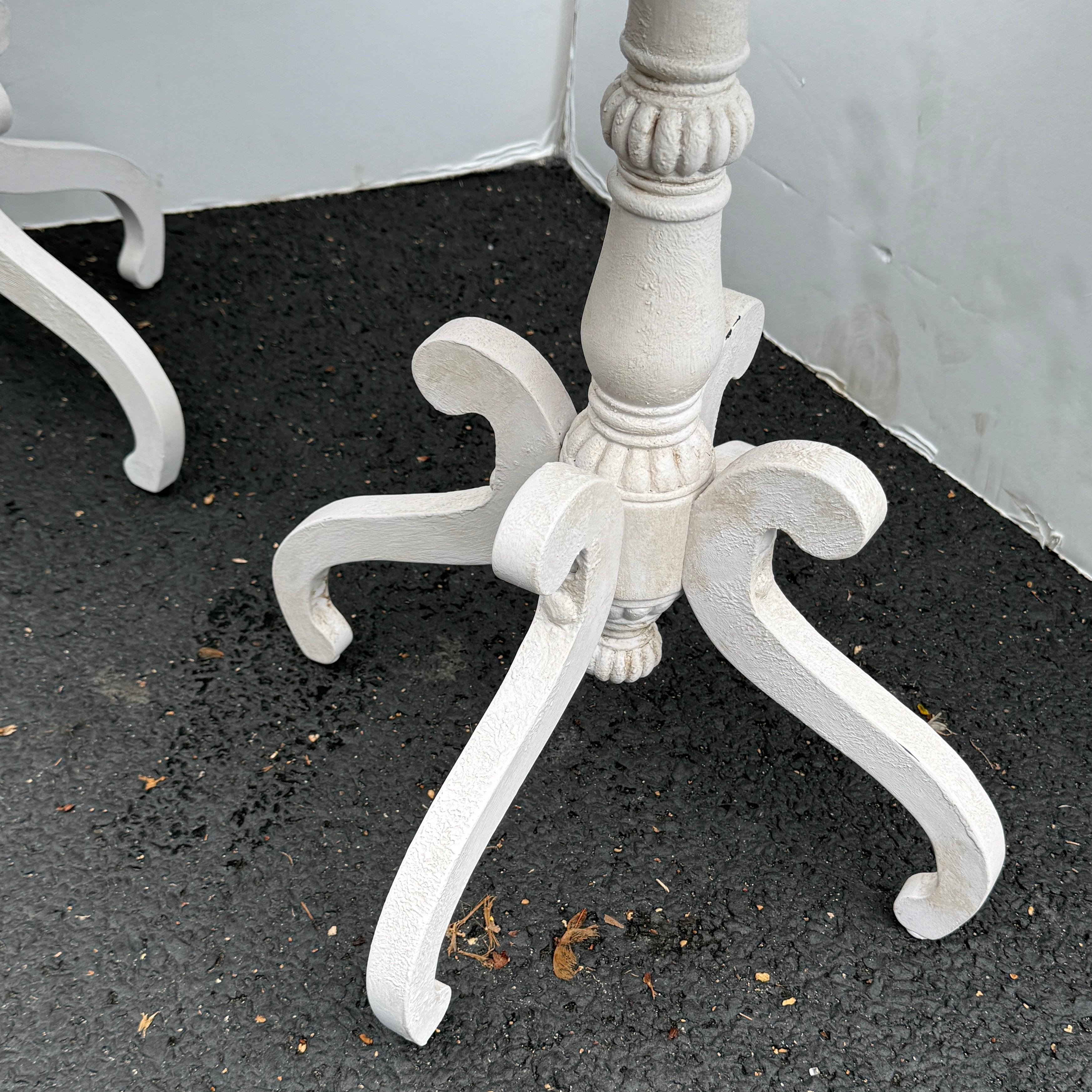 Pair of Painted Side End Tables Bedside For Sale 8