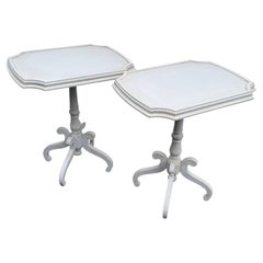 Pair of Painted Side End Tables Bedside