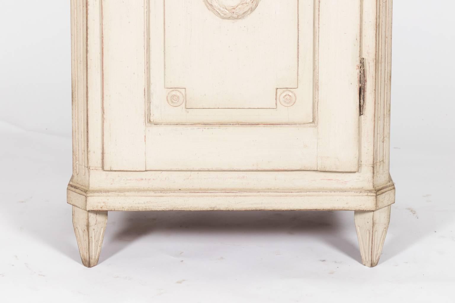 Wood Pair of Gustavian Side Cabinets For Sale