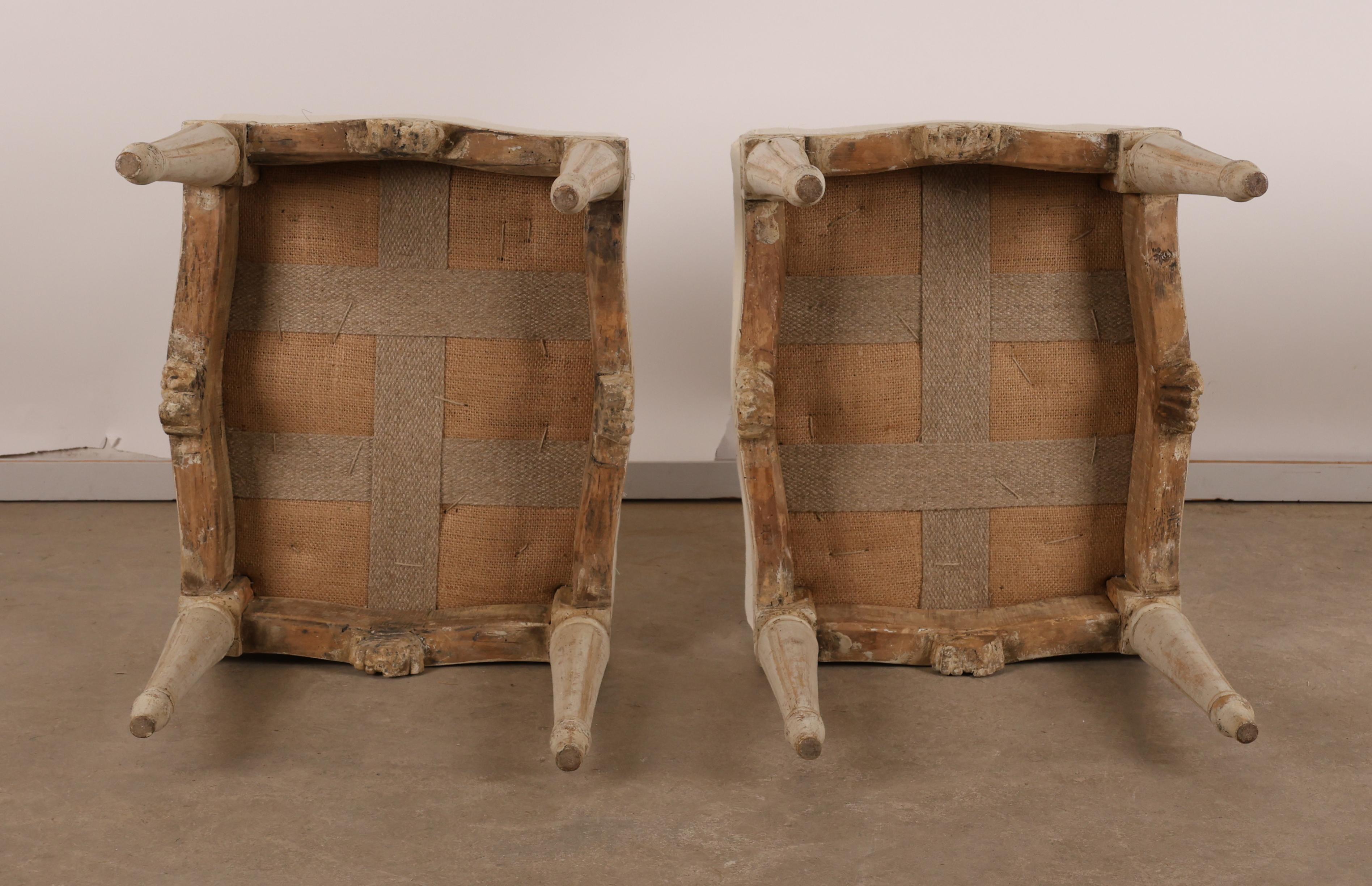Pareja de taburetes Gustavianos en venta 2