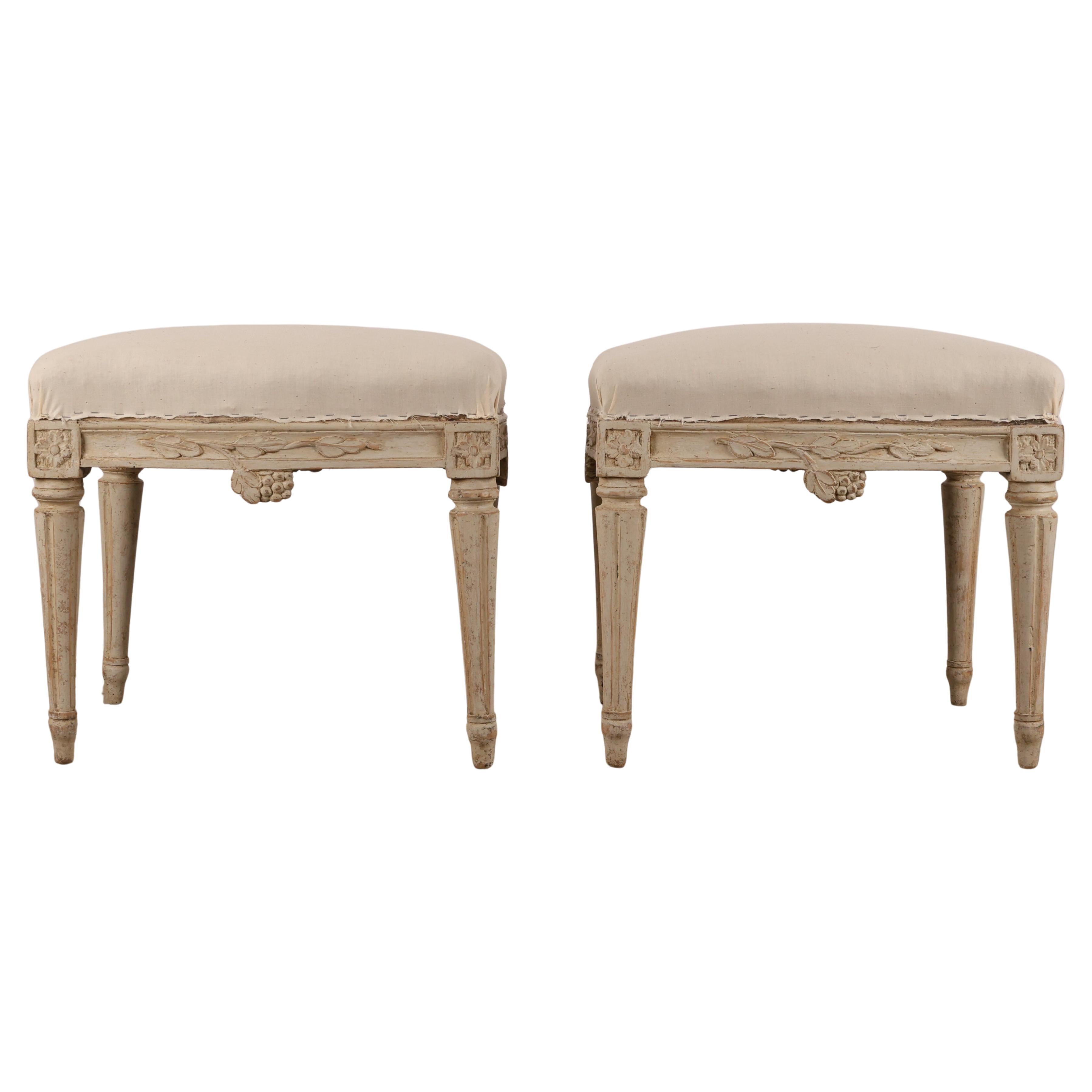Pair of Gustavian Stools