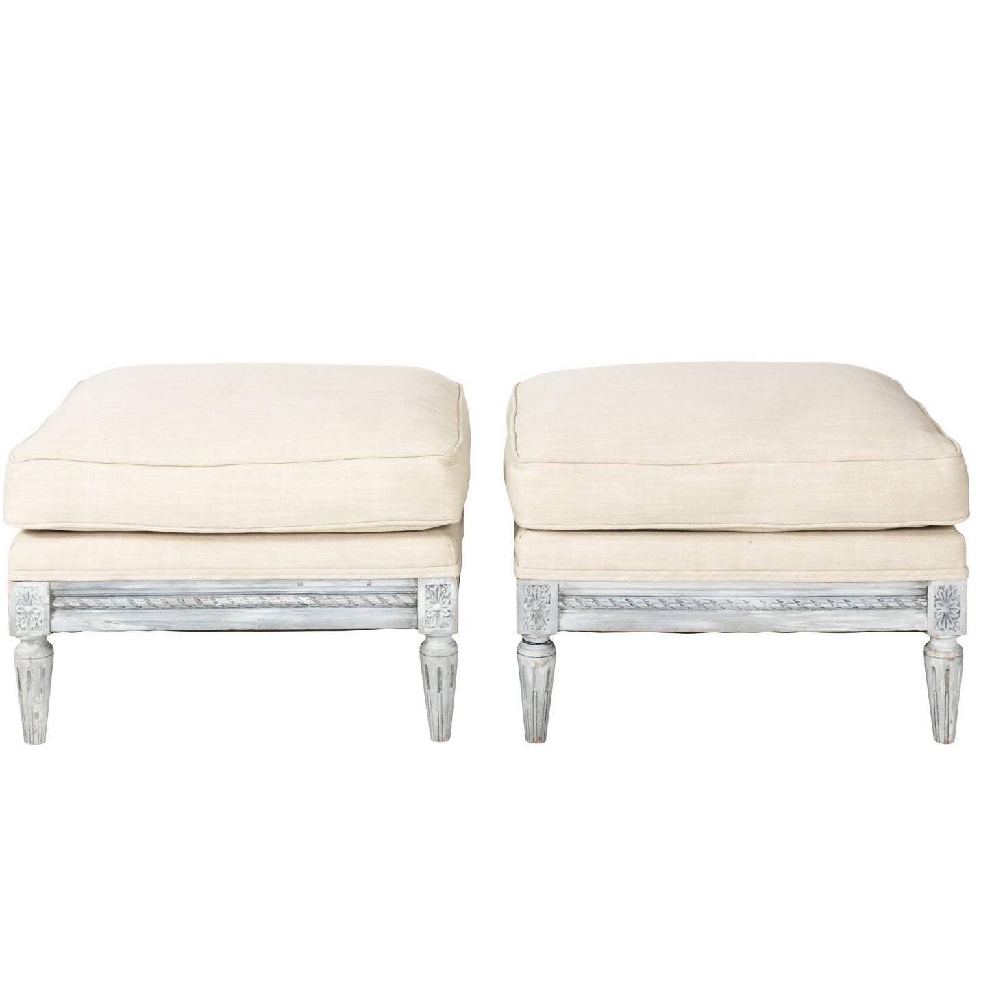 Pair of Gustavian Style Benches