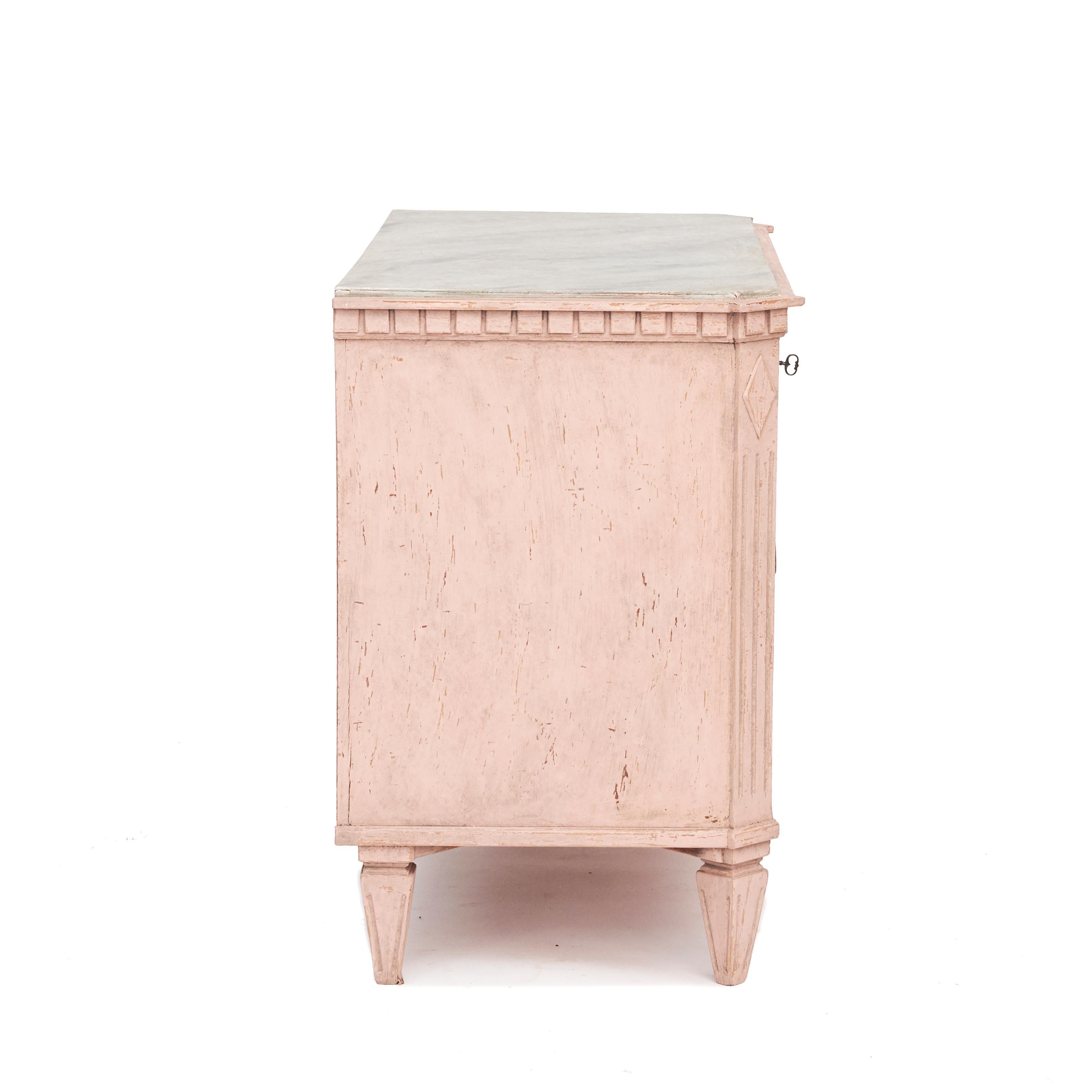 Pair of Gustavian Style Chest of Drawers, 1860-1870 2