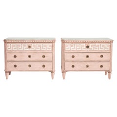Pair of Gustavian Style Chest of Drawers, 1860-1870