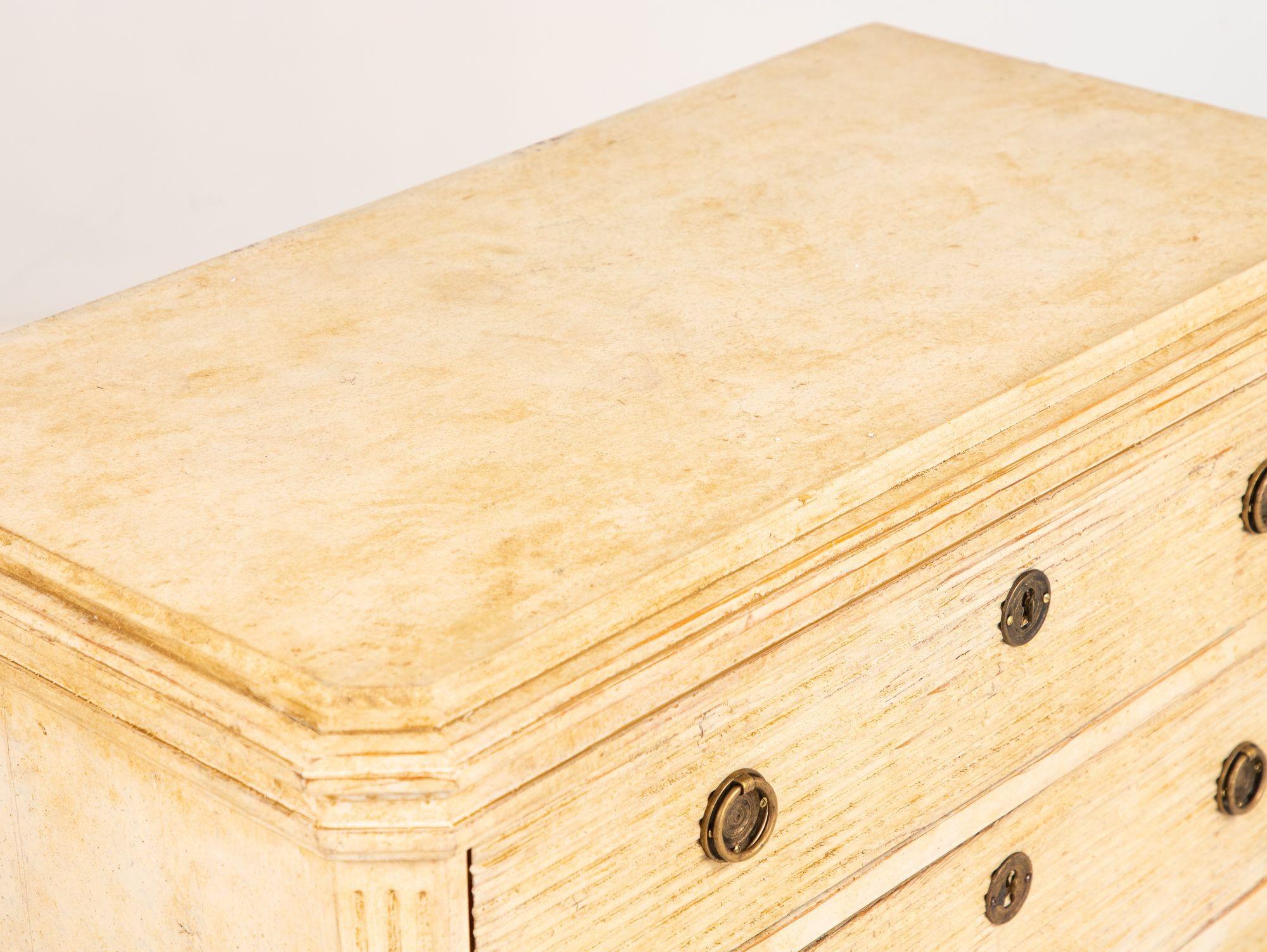 Pine Pair of Gustavian Style Chests of Drawers, Early 20th C. For Sale