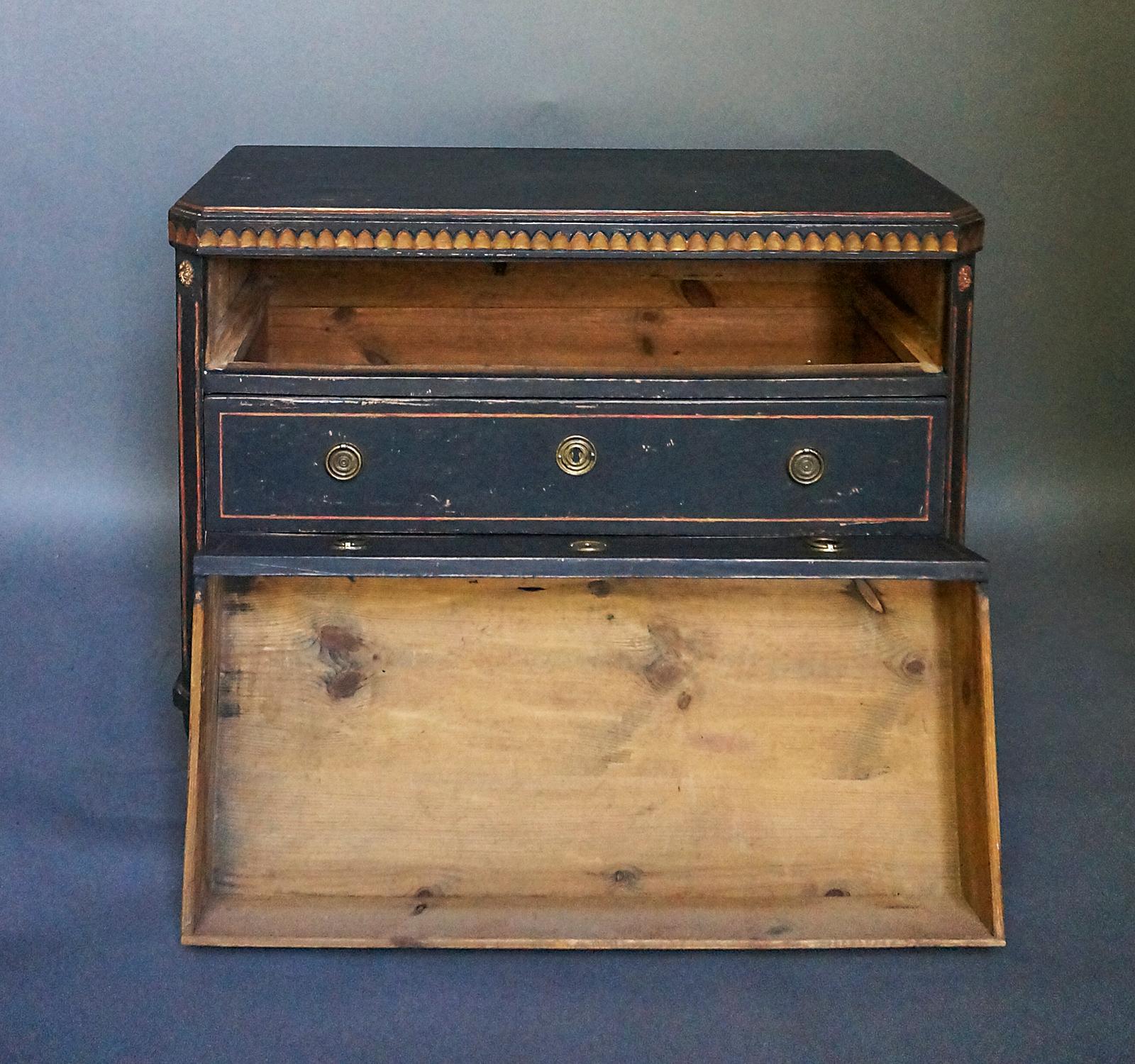 Pair of Gustavian Style Chests of Drawers In Good Condition In Great Barrington, MA