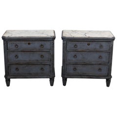 Pair of Gustavian Style Chests of Drawers
