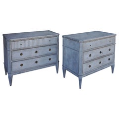 Pair of Gustavian Style Chests of Drawers