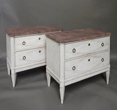 Pair of Gustavian Style Commodes