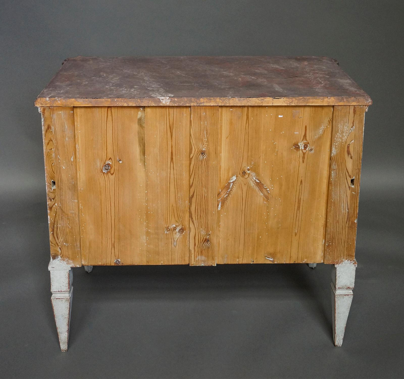 Wood Pair of Gustavian Style Commodes