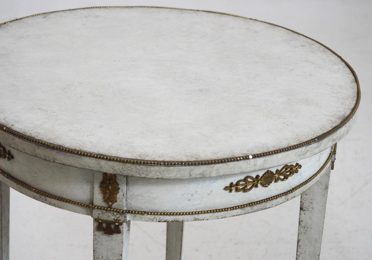 Wood Pair of Gustavian Style Side Tables, 19th Century