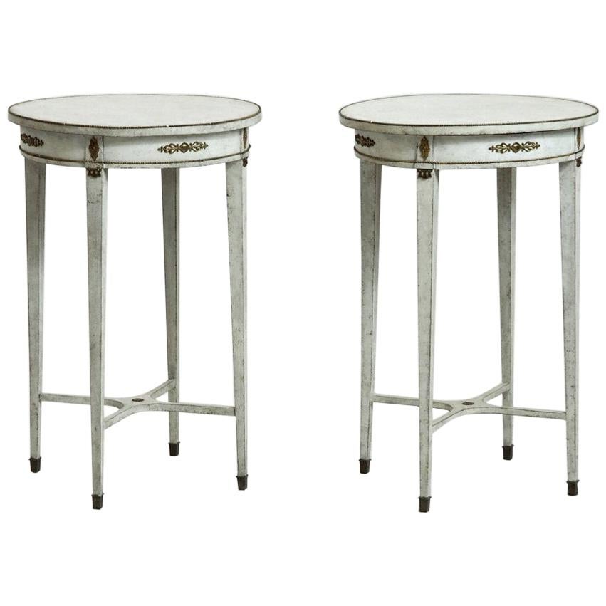 Pair of Gustavian Style Side Tables, 19th Century