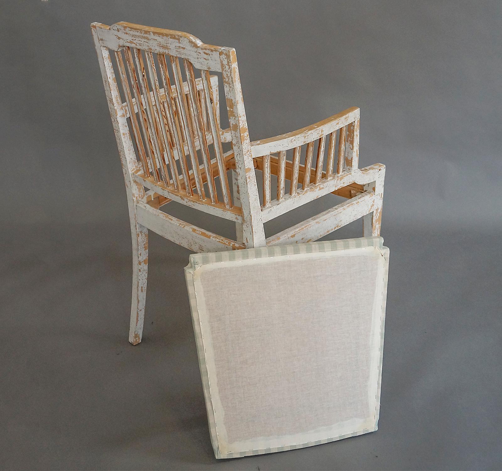 19th Century Pair of Gustavian Style Stick-Back Chairs