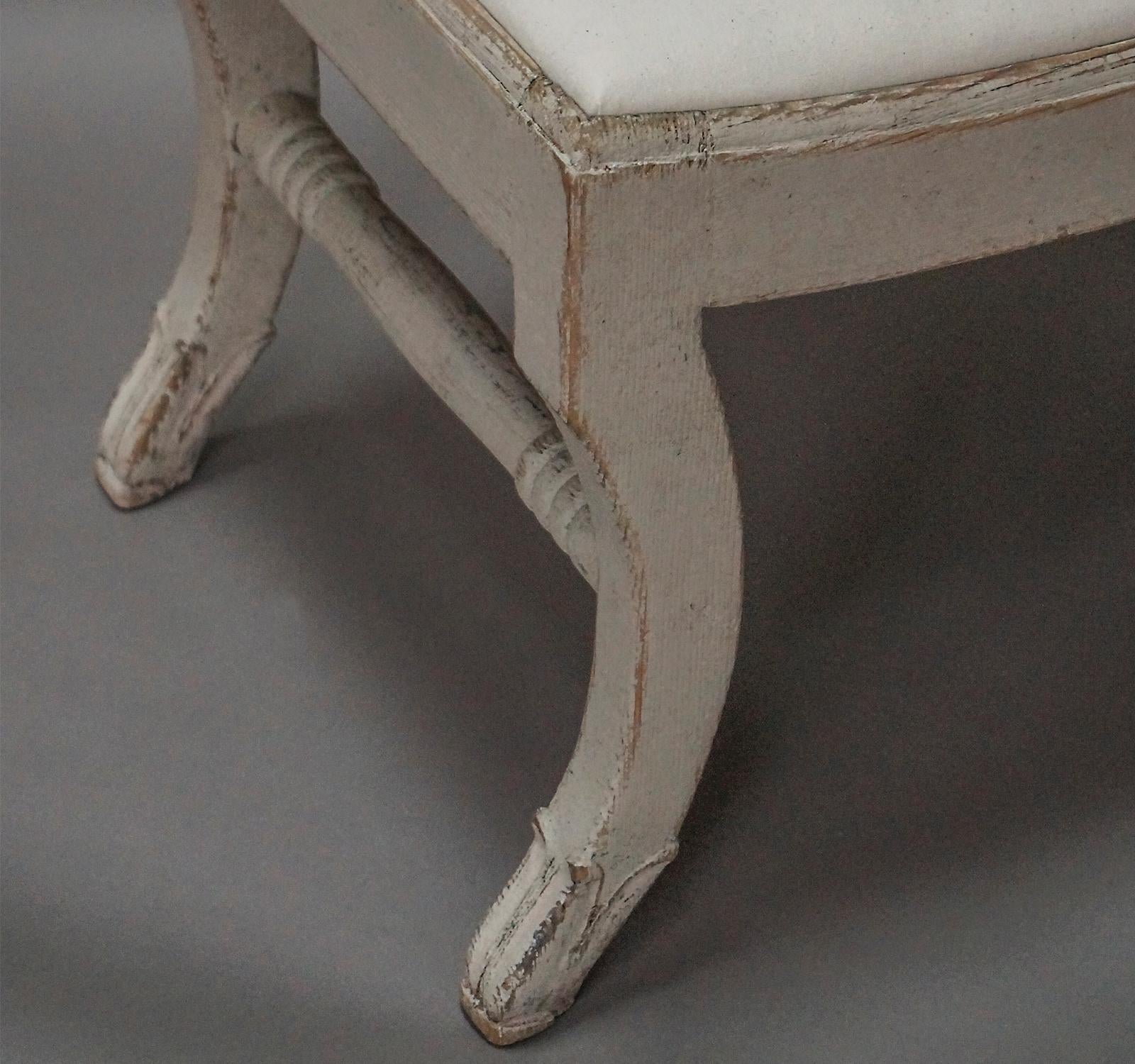 Upholstery Pair of Gustavian Style Swedish Stools