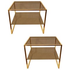 Pair of Guy Lefevre for Maison Jansen Side Tables