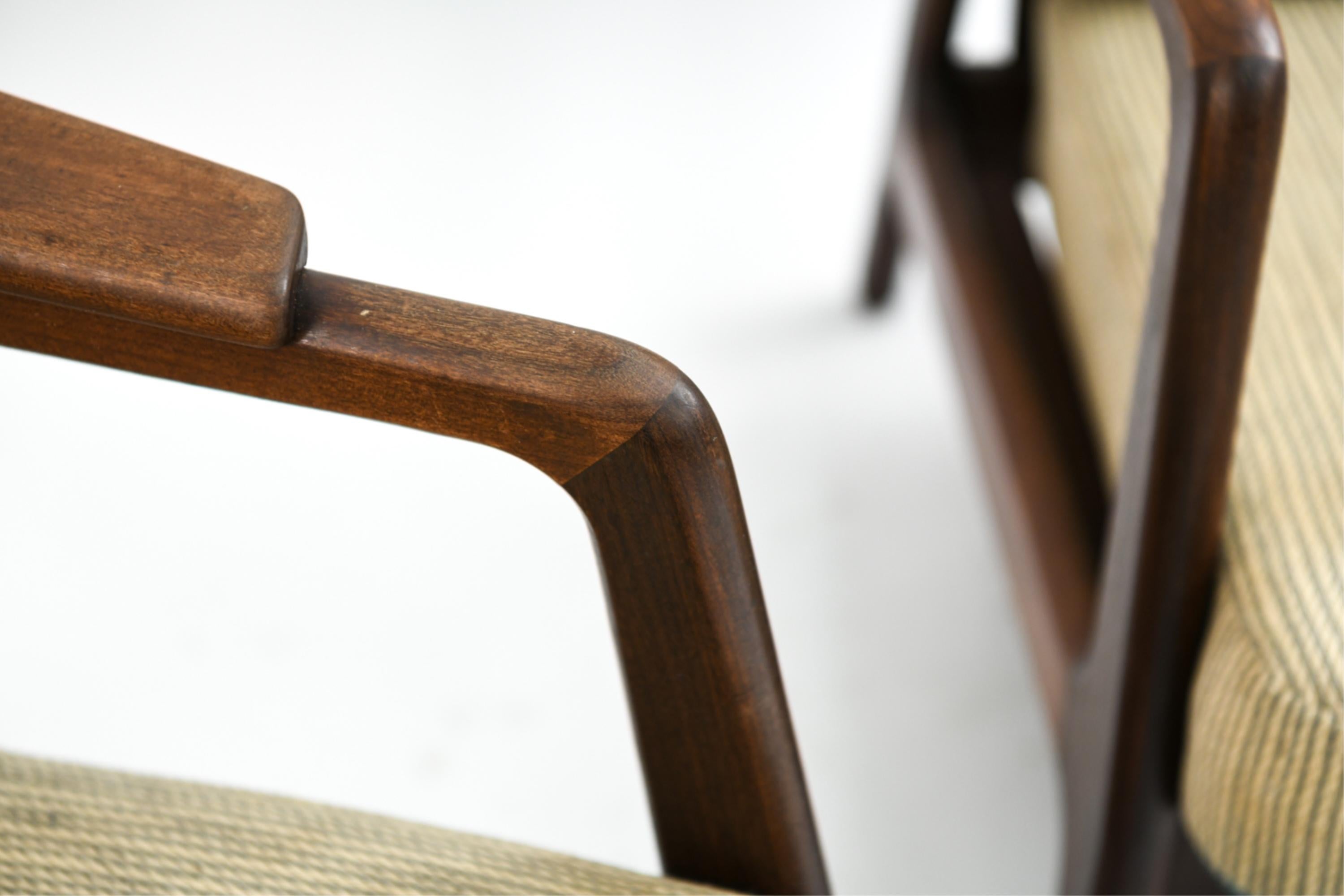 Pair of H. Brockmann-Petersen Danish Lounge Chairs 1