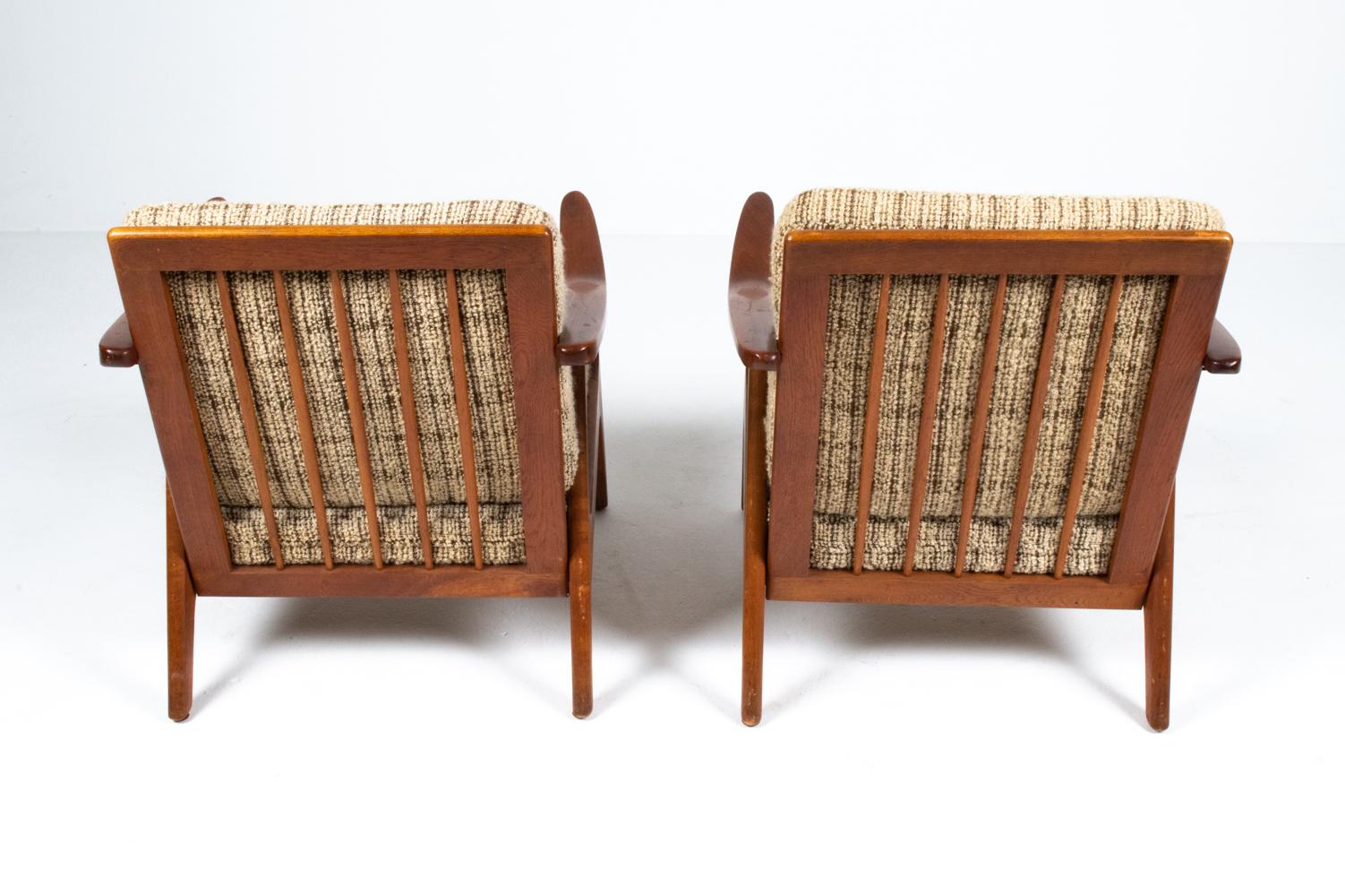 Paire de chaises longues en teck H. Brockmann-Petersen, vers les années 1960 en vente 3