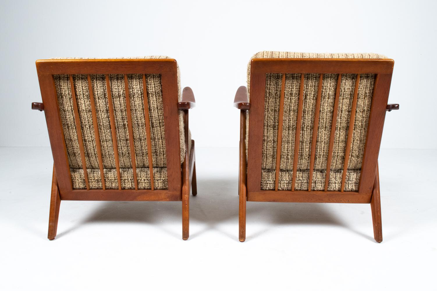 Pair of H. Brockmann-Petersen Teak Lounge Chairs, c. 1960's For Sale 5