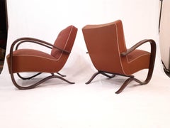 Ein Paar H269-Sessel von Jindrich Halabala mit Original-Polsterung, 1930
