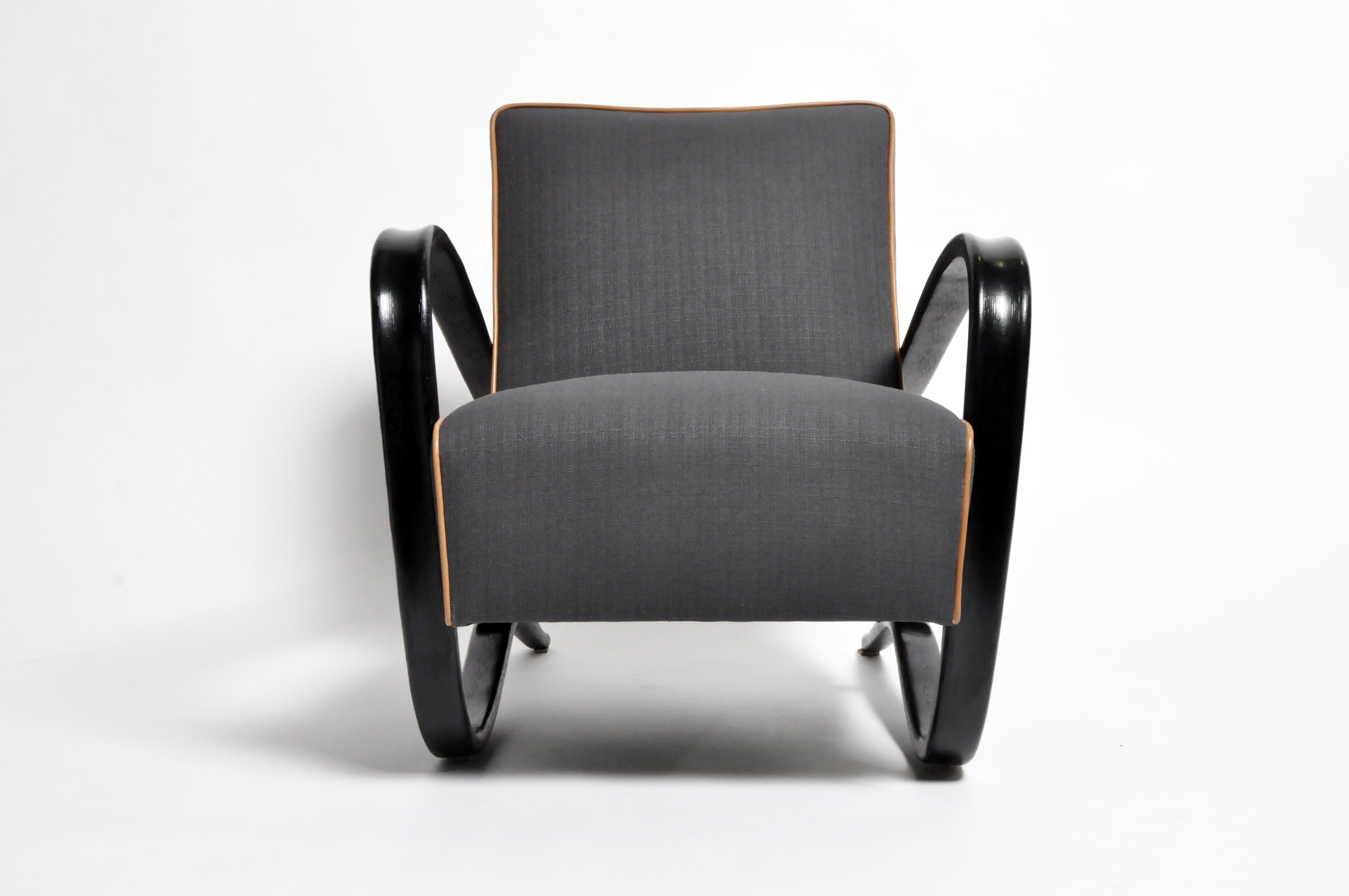 One of the most prominent Czech furniture designers, Jindrich Halabala served as head designer for UP Manufacturing in Brno between 1930 through the mid-1940s. Having designed most of the “H” model furniture his most recognized pieces are armchairs