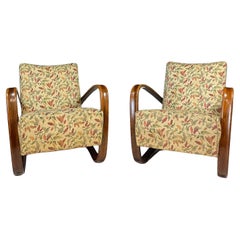 Paire de chaises longues H269 de Jindřich Halabala, années 1930