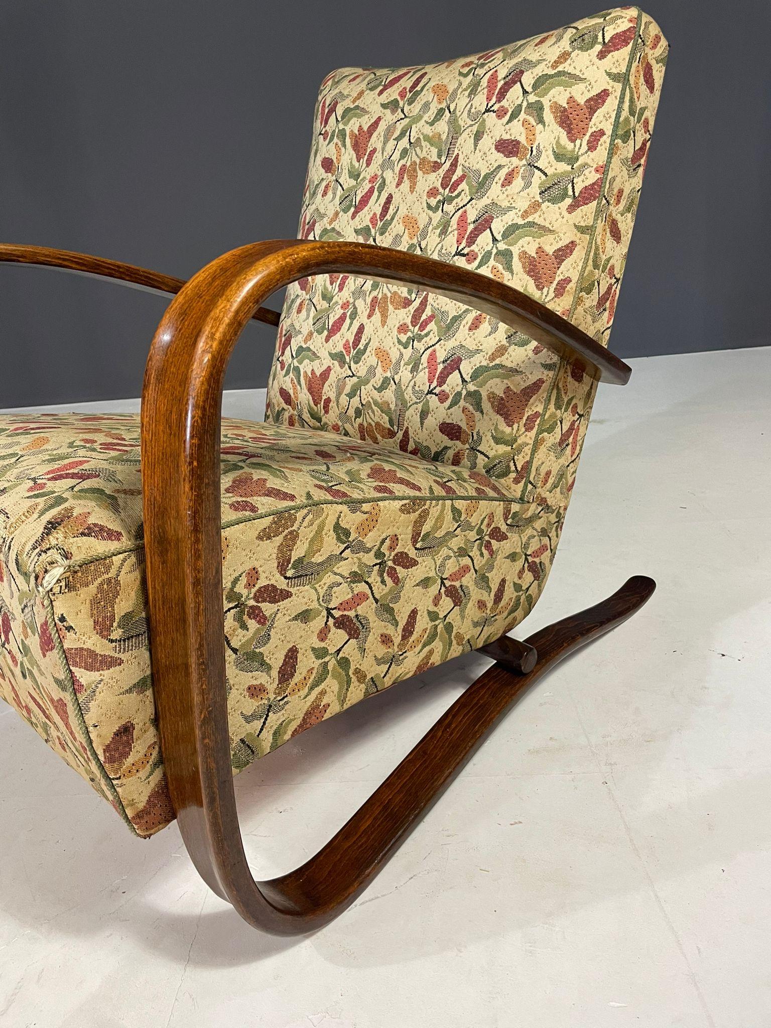 Art Déco Coppia di sedie da salotto H269 di Jindřich Halabala, anni '30 in vendita