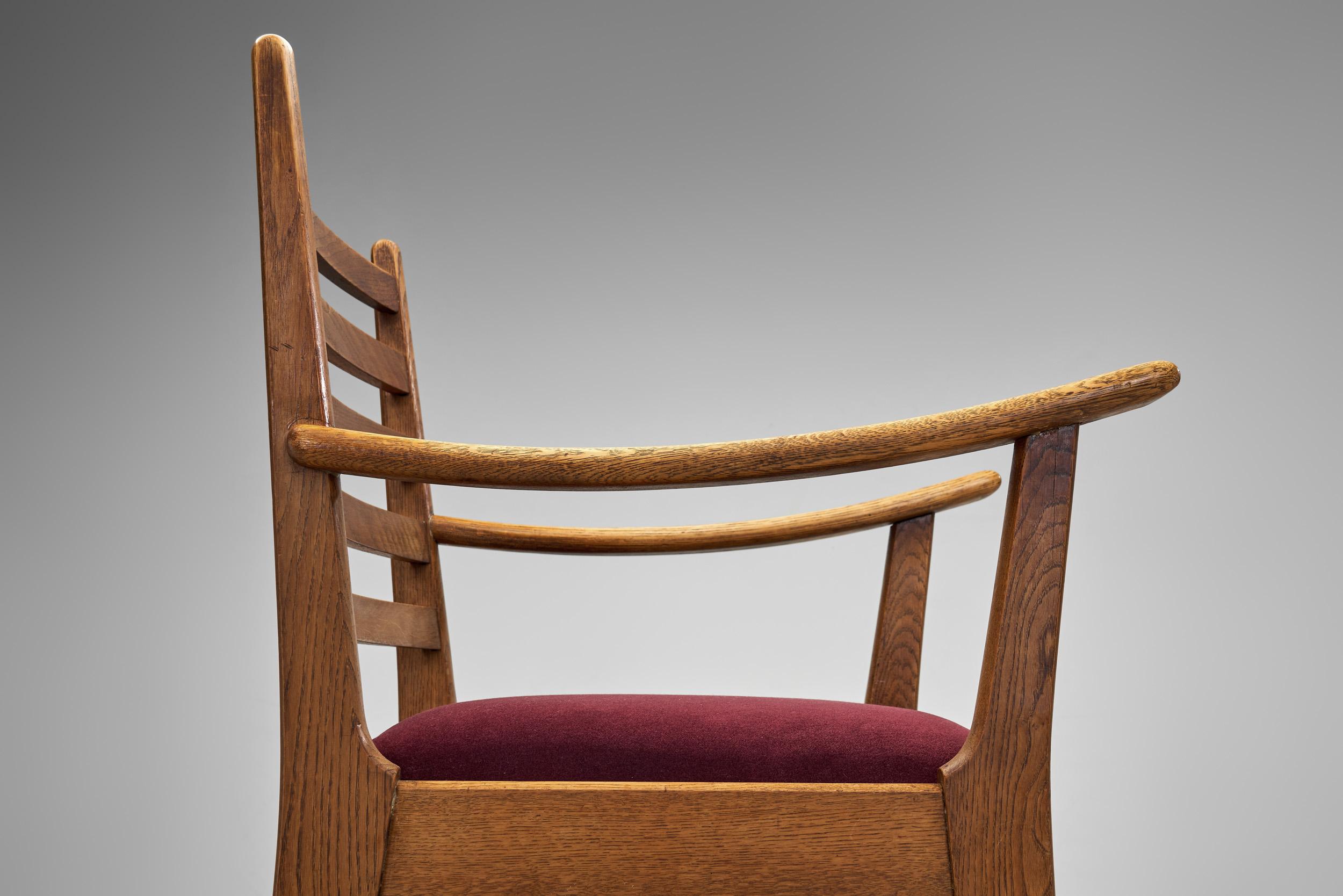 Paire de fauteuils de l'école Haagse par Bas Van Pelt, Pays-Bas, vers 1930 en vente 5