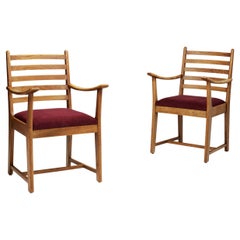 Pair of Haagse School Armchairs by Bas Van Pelt, The Netherlands ca 1930s
