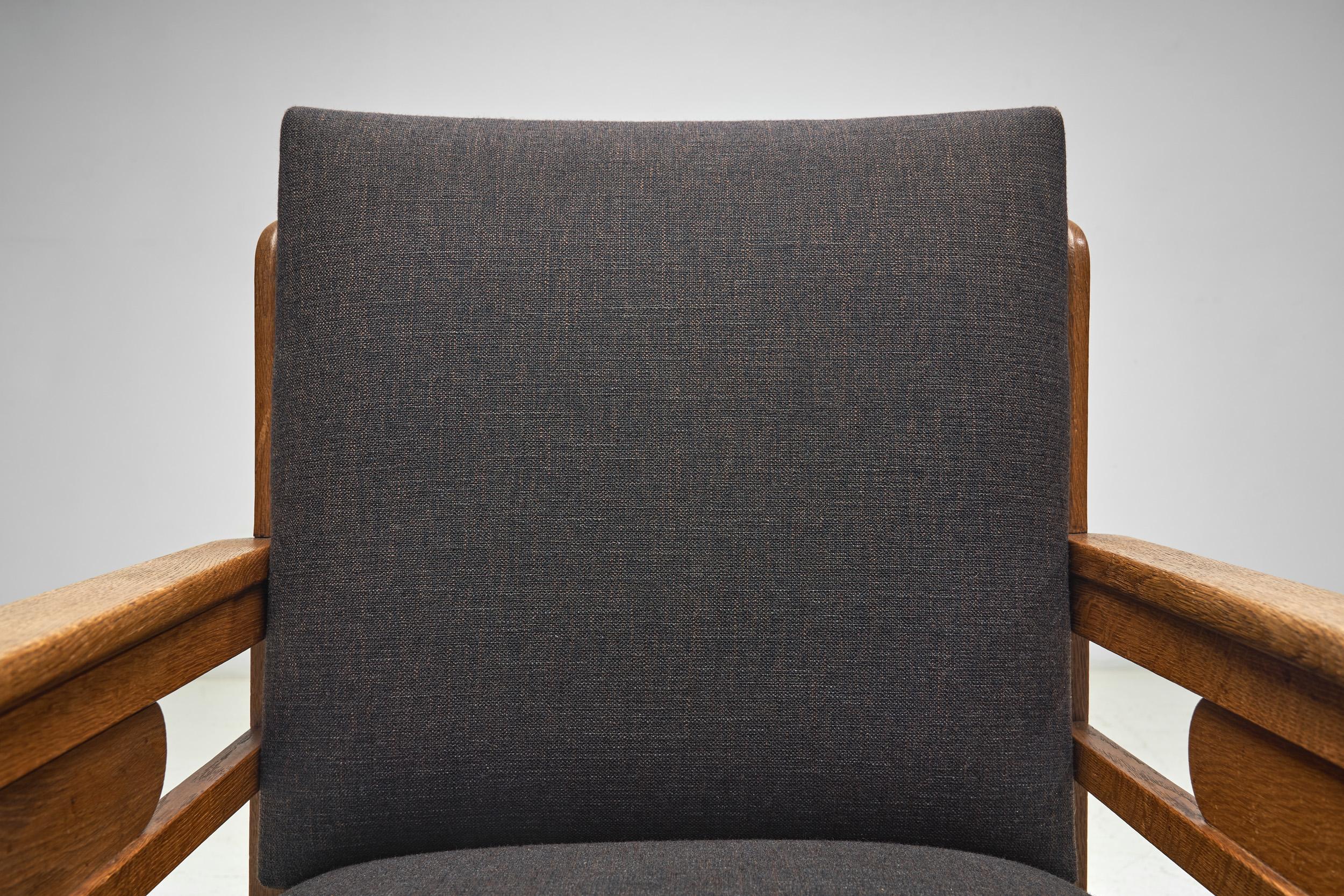Tissu Paire de fauteuils de l'école Haagse, Pays-Bas Début du 20e siècle en vente