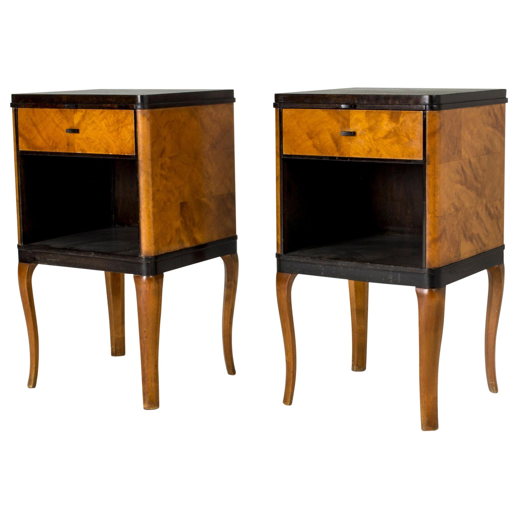 Pair of "Haga" Side Tables by Carl Malmsten For Sale