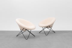 Pair of Hairpin Chairs, France, 1950s