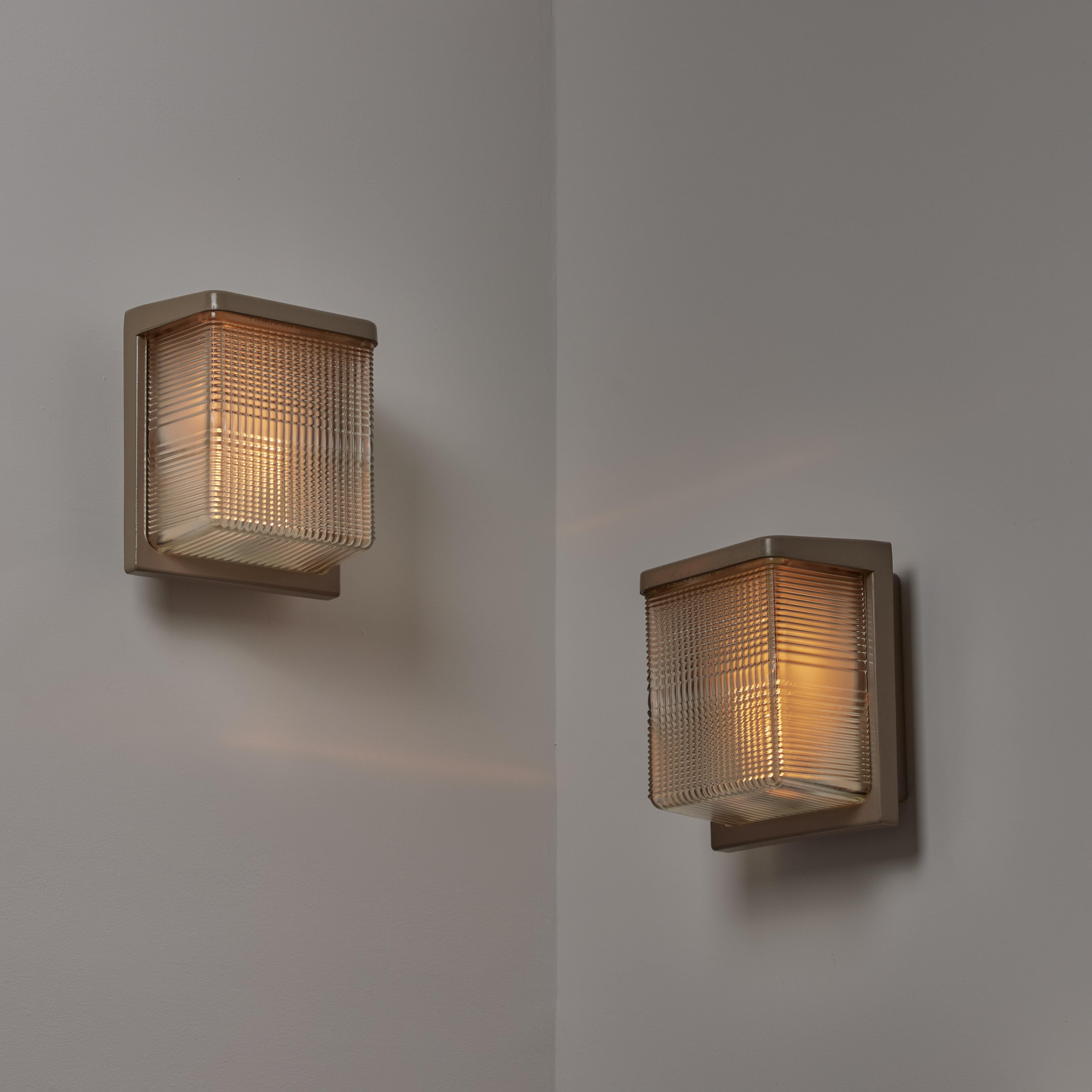 Pair of Halophane Sconces 8