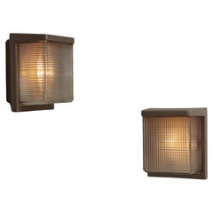 Vintage Pair of Halophane Sconces